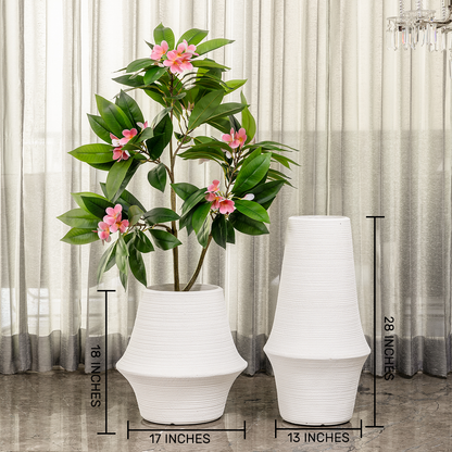 Lunar Flow Indoor Planters For Home - Set of 2
