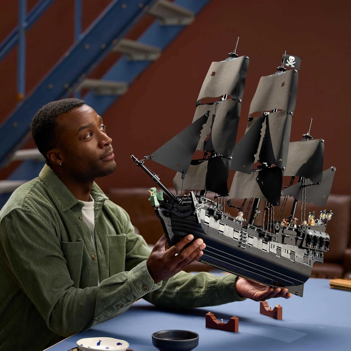 LEGO Icons Captain Jack Sparrow’s Pirate Ship Model Building Kit for Adults 10365