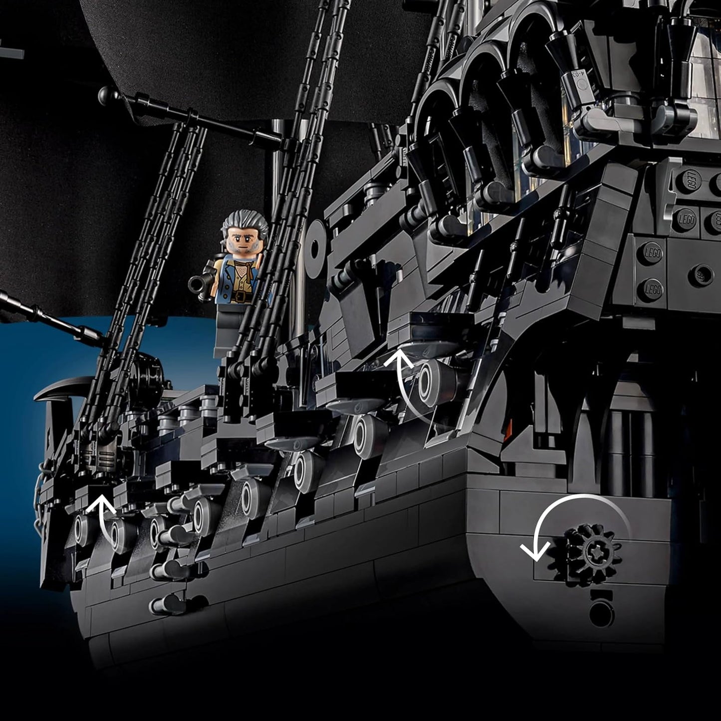 LEGO Icons Captain Jack Sparrow’s Pirate Ship Model Building Kit for Adults 10365