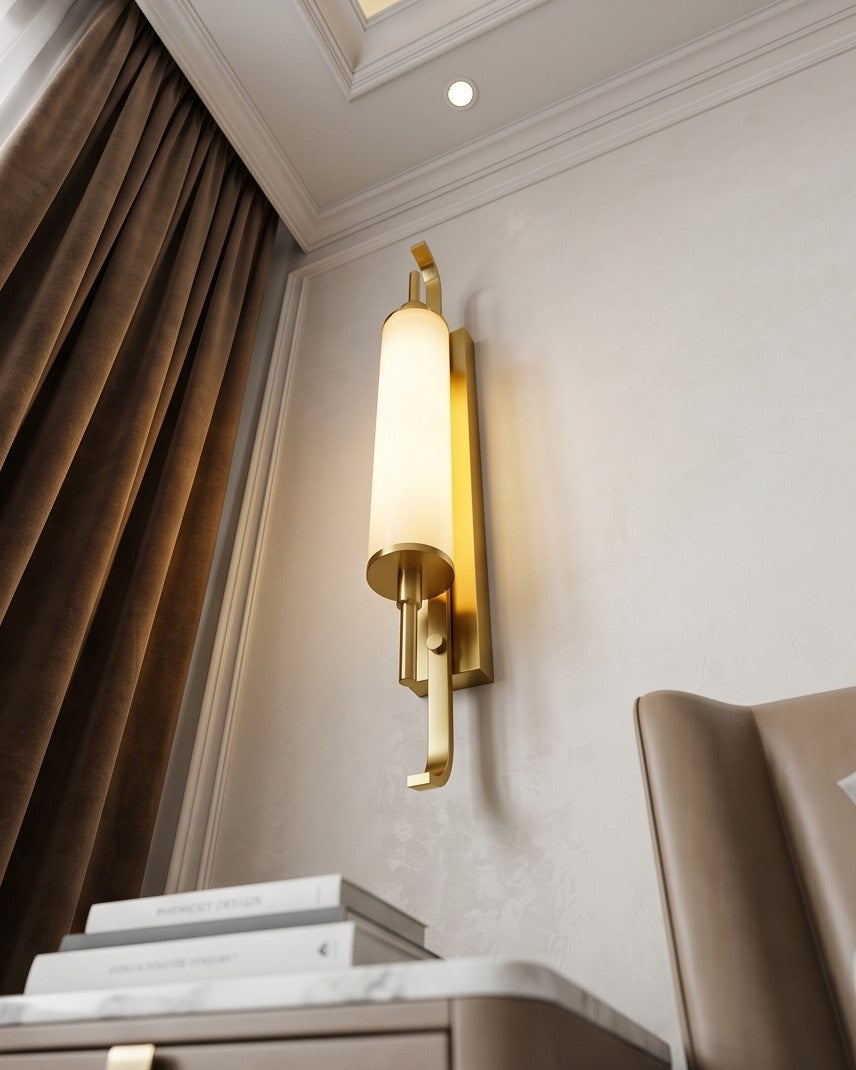 Aurielle Luxe Brass Wall Sconce - Gold