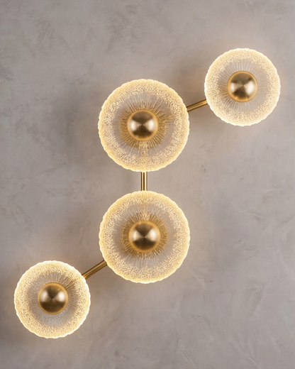 Floral Halo Cluster Wall Light