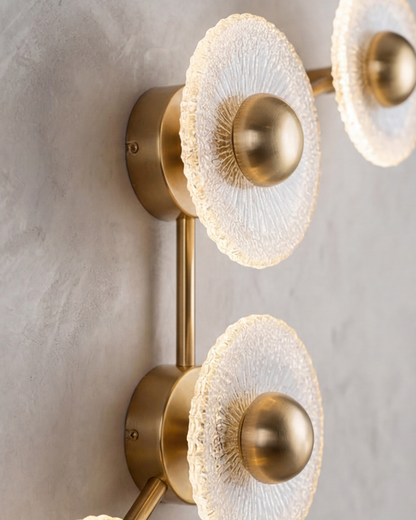Floral Halo Cluster Wall Light
