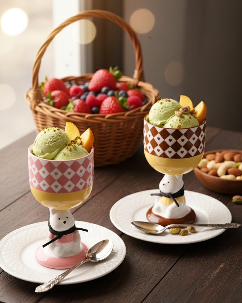 Playful Bear Ice Cream Cup - Brown