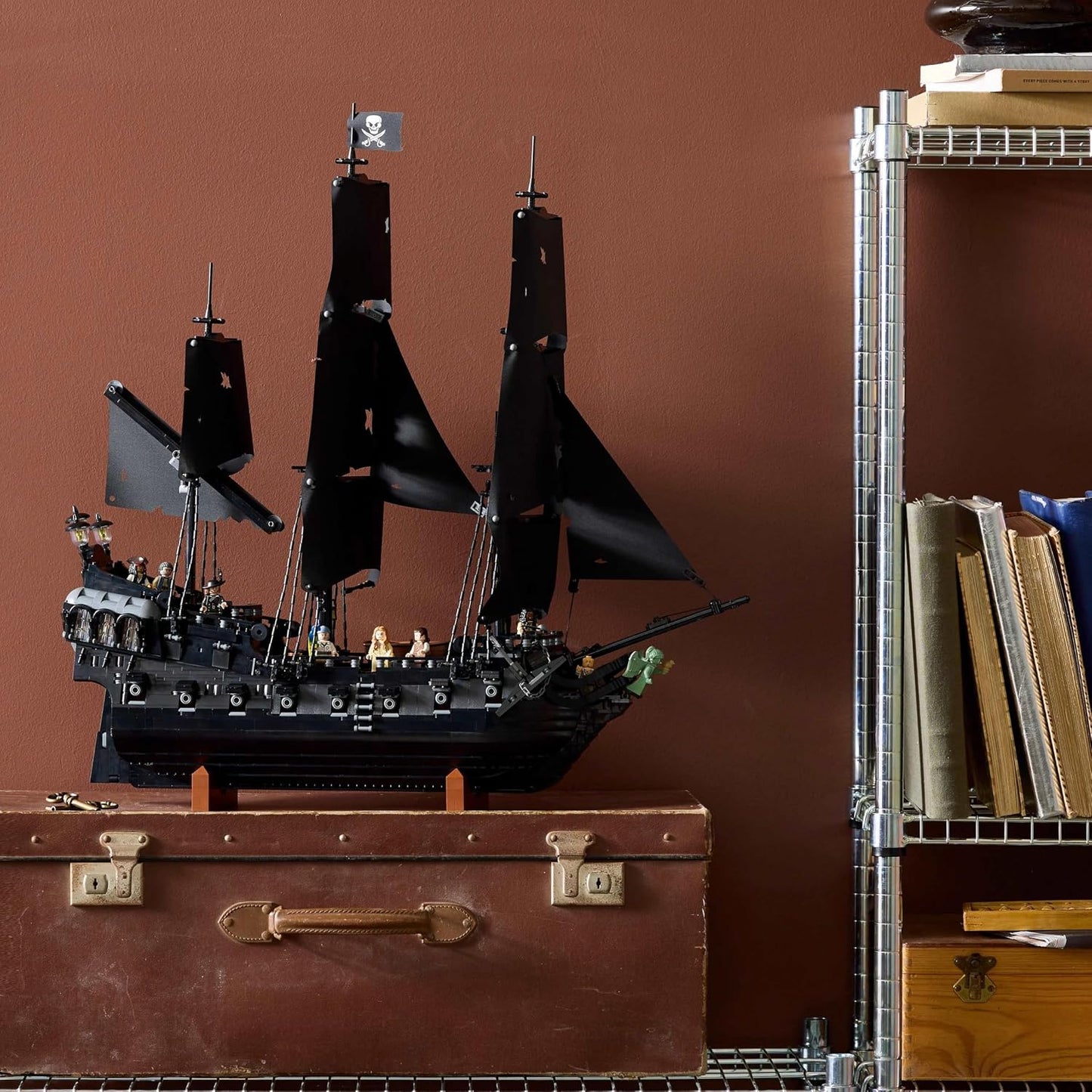LEGO Icons Captain Jack Sparrow’s Pirate Ship Model Building Kit for Adults 10365