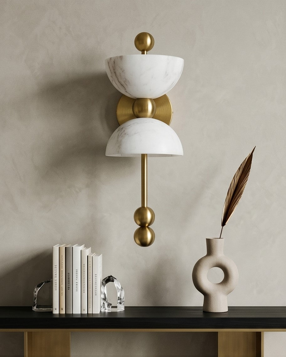 Aureva Marble Luxe Wall Sconce