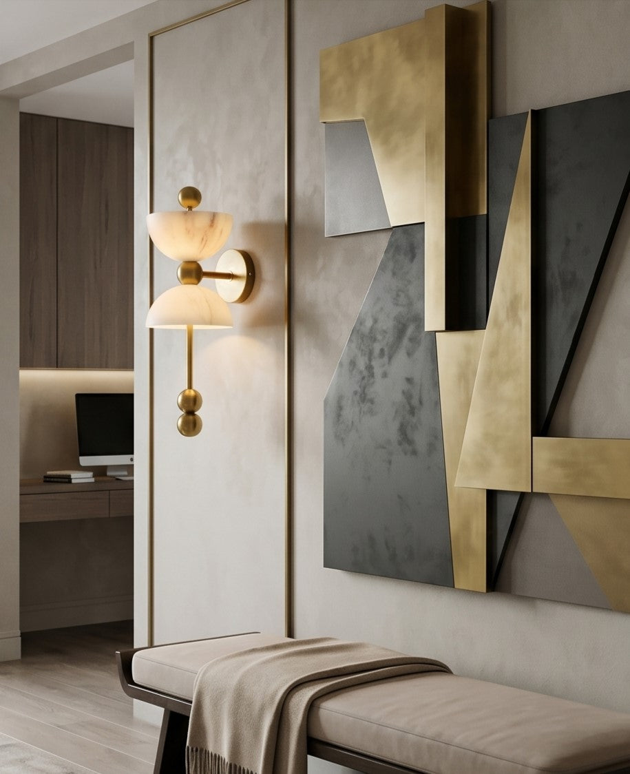 Aureva Marble Luxe Wall Sconce
