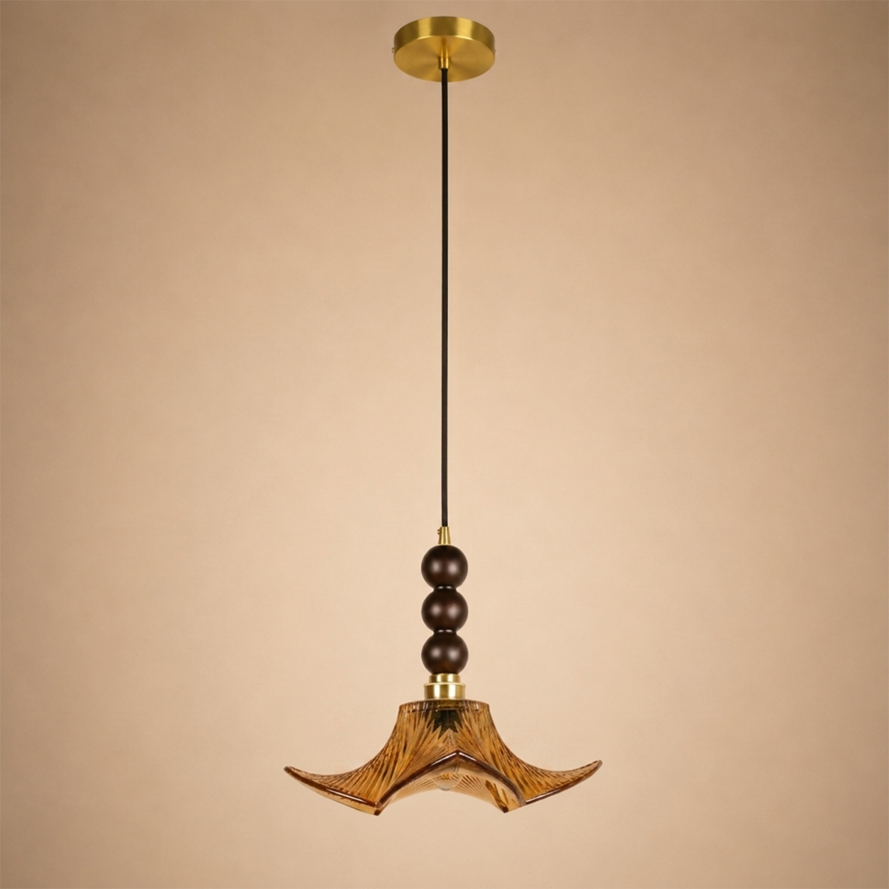 Ebon Flora Pendant Light For Home  & Item  for Home Decoration - Amber