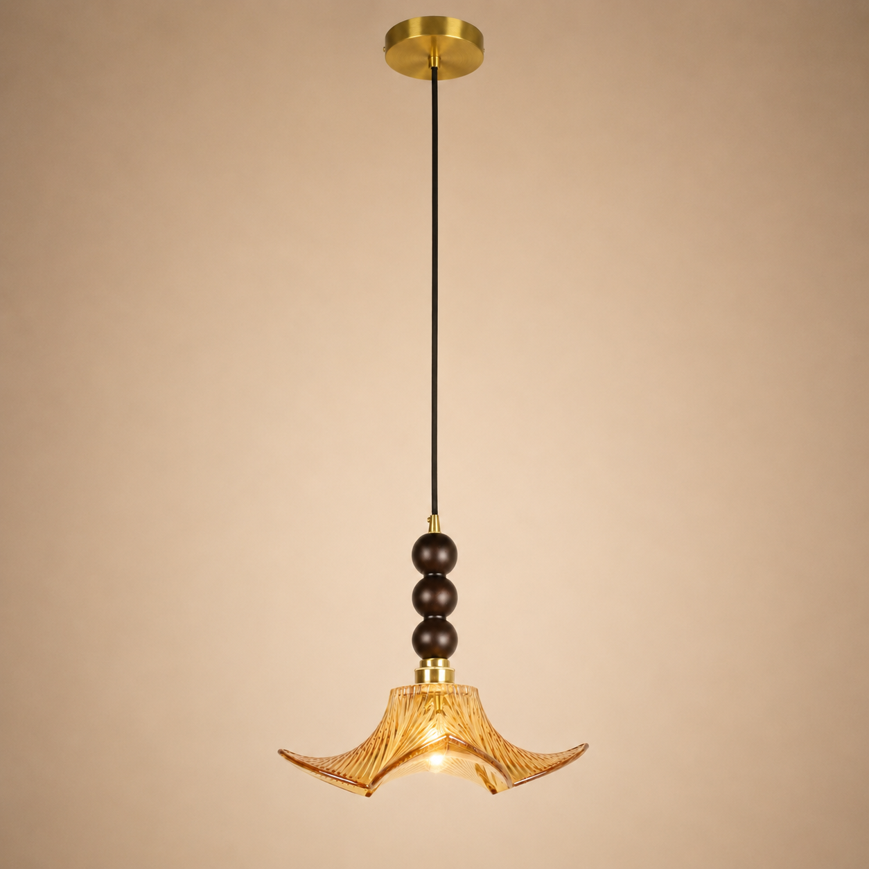 Ebon Flora Pendant Light For Home  & Item  for Home Decoration - Amber
