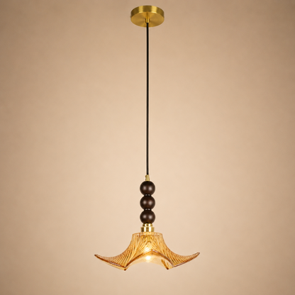 Ebon Flora Pendant Light For Home  & Item  for Home Decoration - Amber