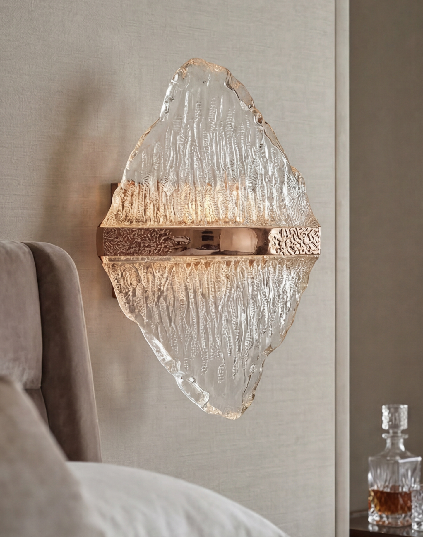 Glacier Acrylic Edge Wall Light