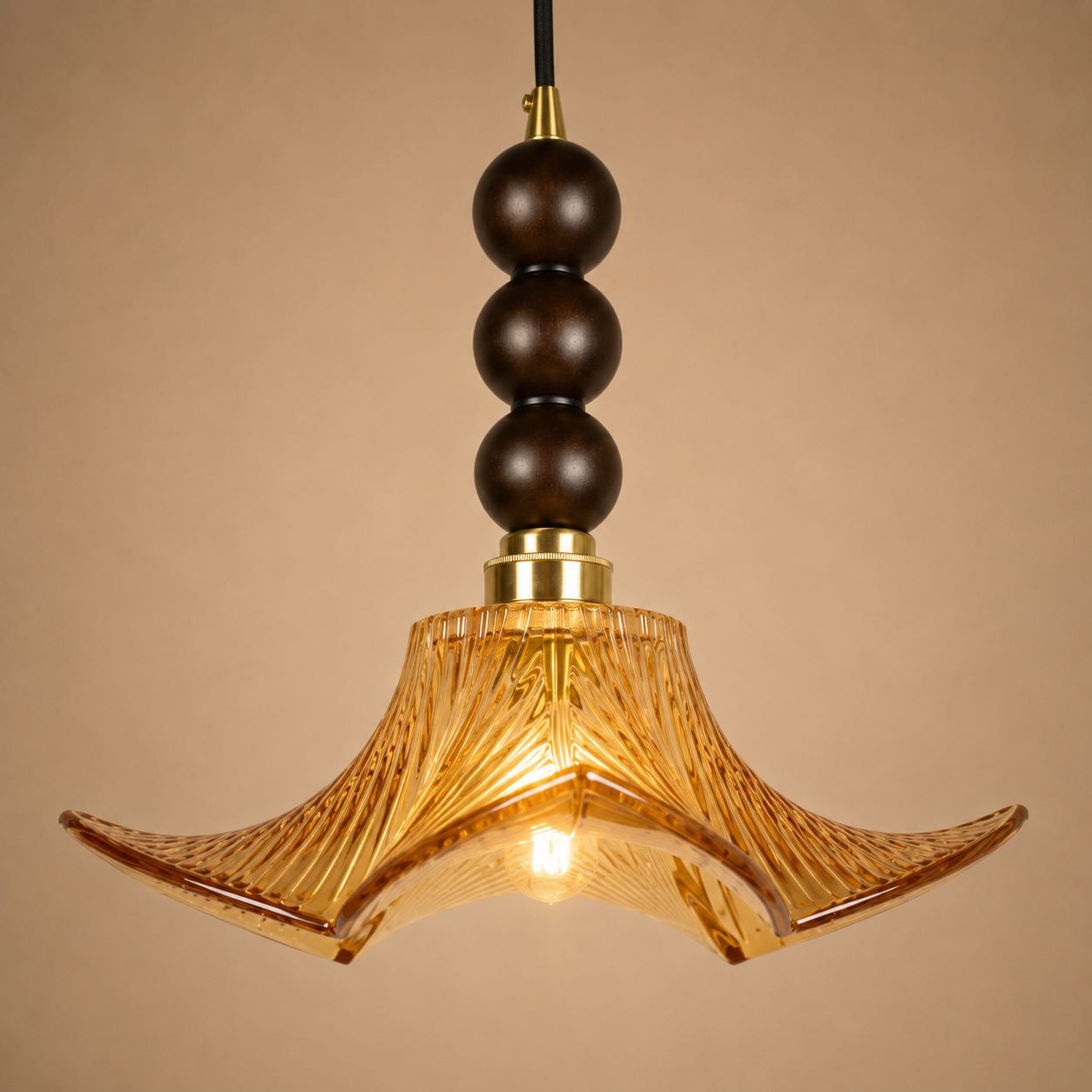 Ebon Flora Pendant Light For Home  & Item  for Home Decoration - Amber