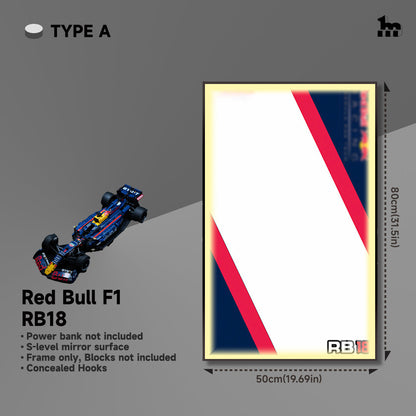 F1 Red Bull RB18 Wall Display Frame And LEGO Set