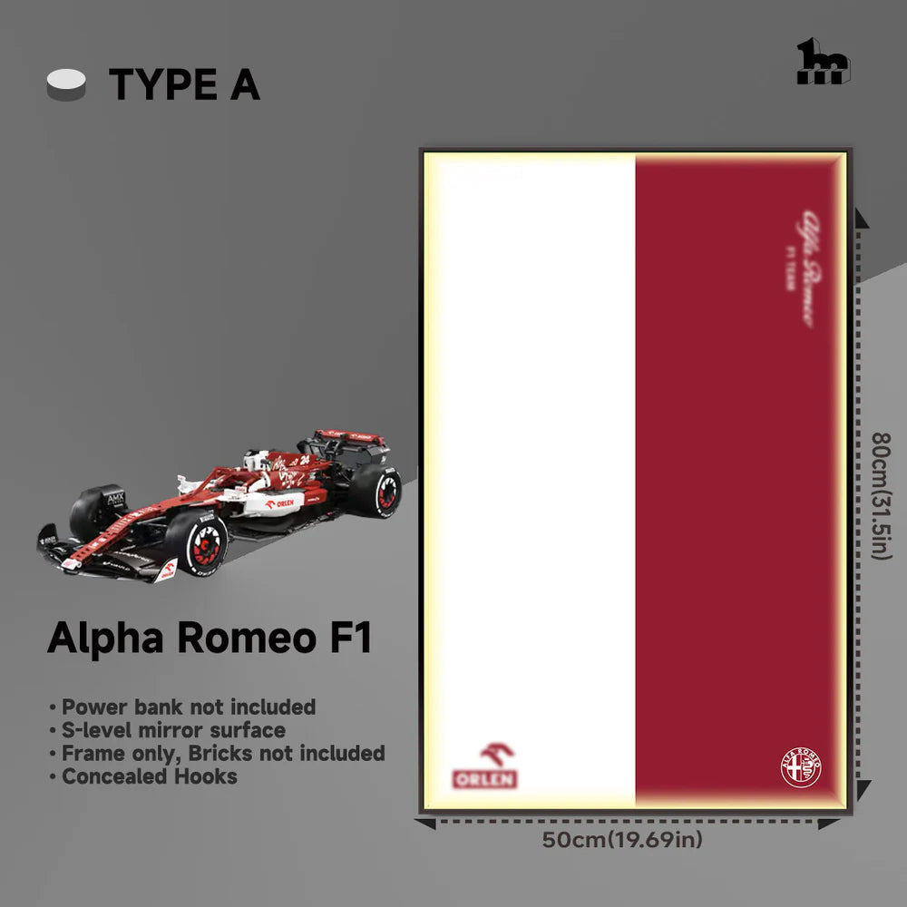 Alfa Romeo F1 Car Display frame And LEGO Set