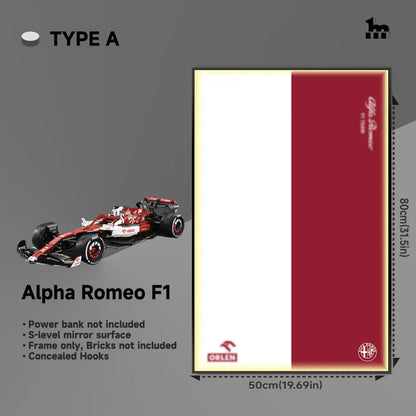 Alfa Romeo F1 Car Display frame And LEGO Set