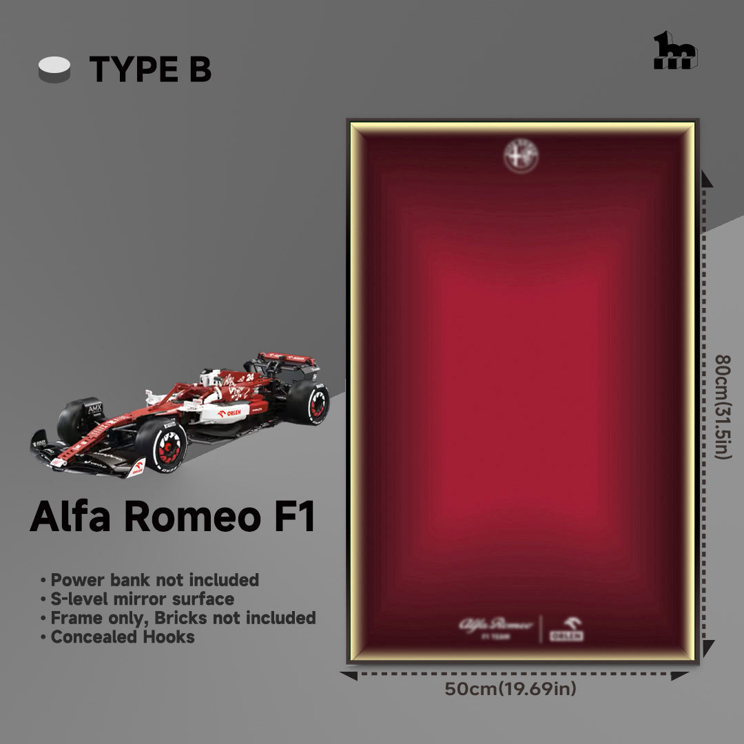 Alfa Romeo F1 Car Display frame And LEGO Set