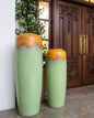Verdant Harmony Floor Vase - Set Of 2