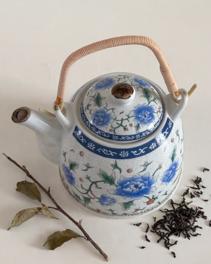Blue Peony Tea Kettle