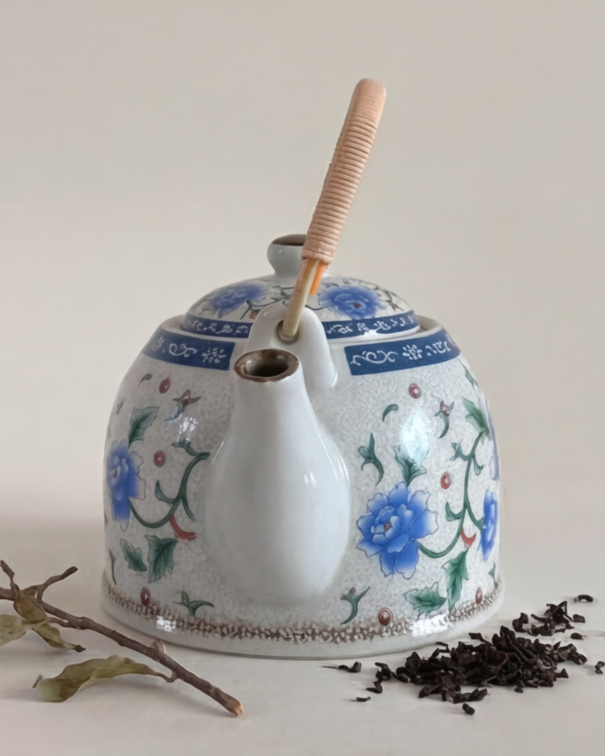 Blue Peony Tea Kettle