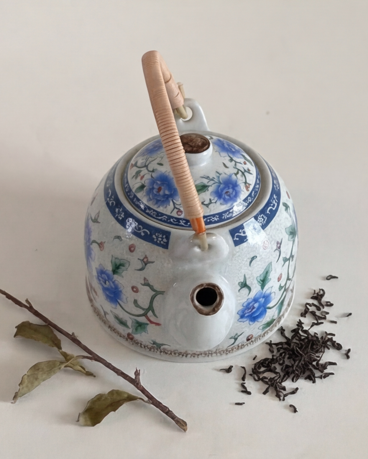 Blue Peony Tea Kettle