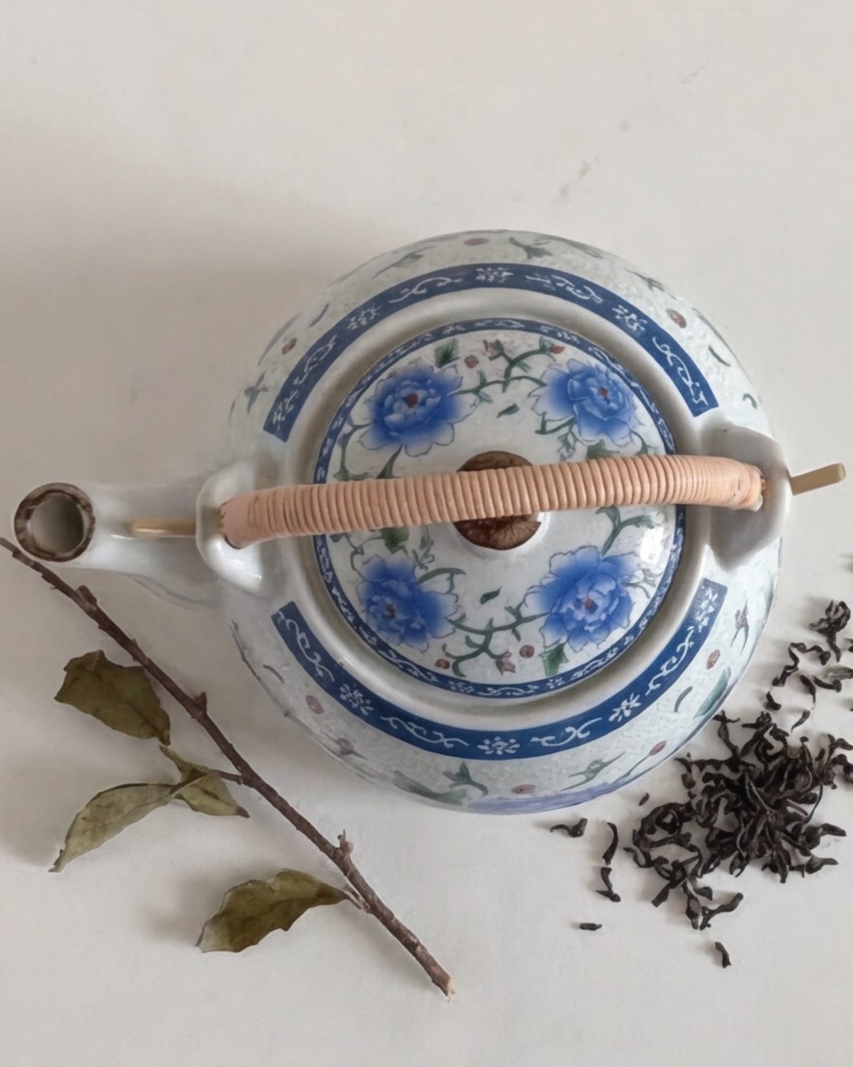 Blue Peony Tea Kettle
