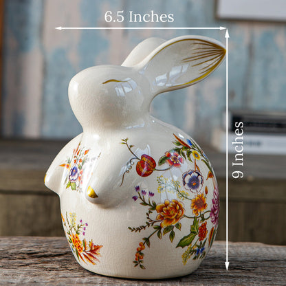 Blooming Beauty Bunny Decorative showpiece & Item for Home Decoration
