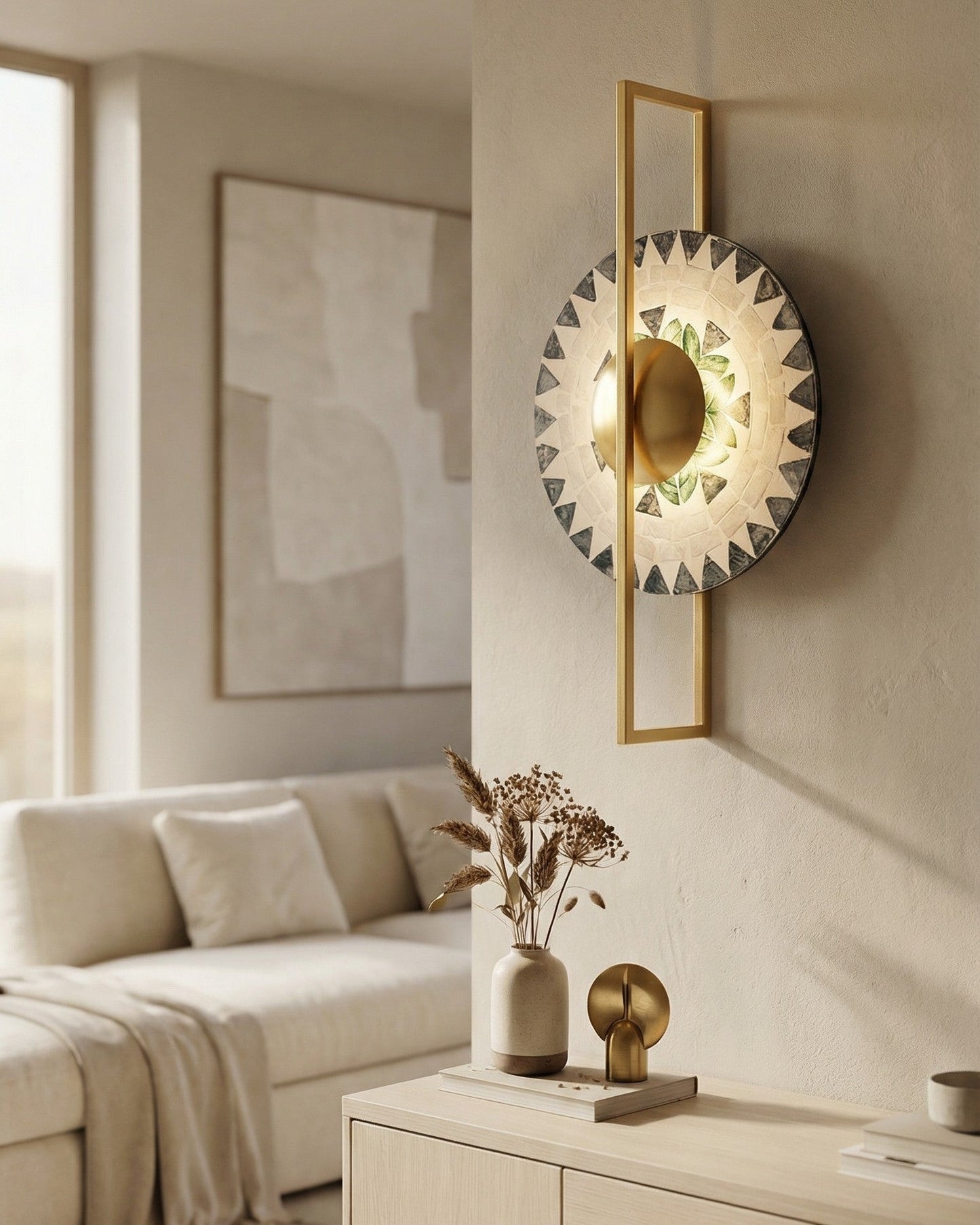 Triovelle Crestline Disc Wall Light