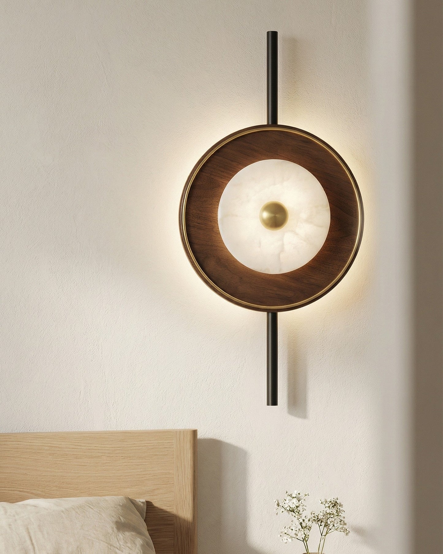 Walnora Eclipse Disc Wall Light
