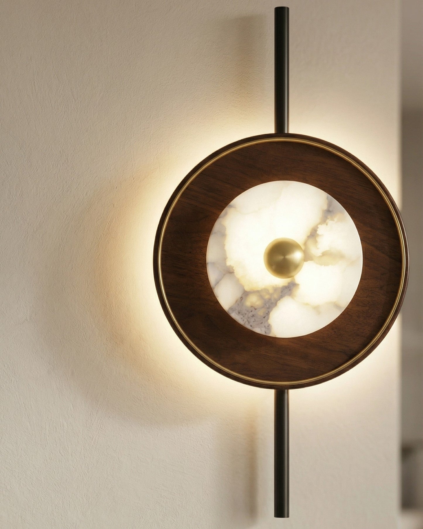Walnora Eclipse Disc Wall Light