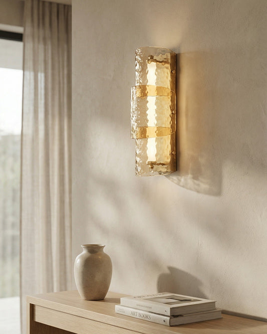 Dualora Crystal Column Wall Light