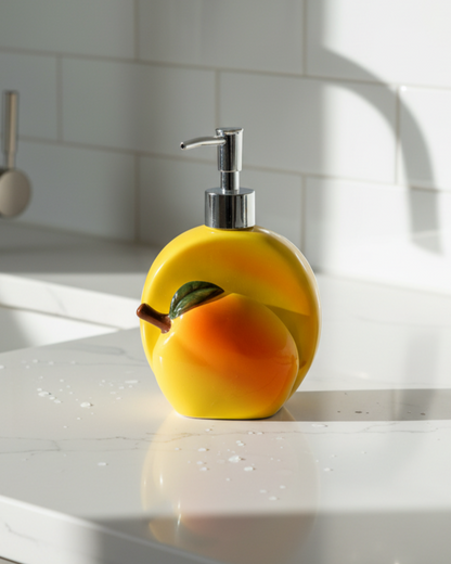 Apple Soap Dispenser With Scrub Holder