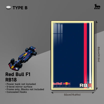 F1 Red Bull RB18 Wall Display Frame And LEGO Set