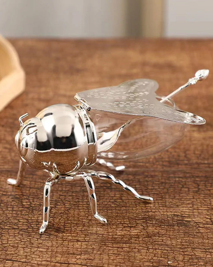 HoneyBee Honey Pot '200 ML' - Silver