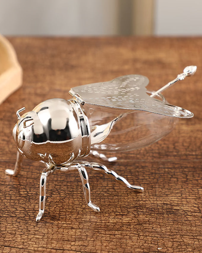 HoneyBee Honey Pot '200 ML' - Silver