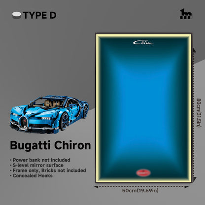 LEGO® Technic™ Supercar Wall Display Frame And LEGO Set
