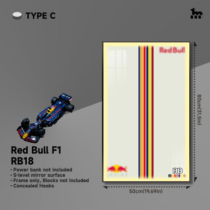 F1 Red Bull RB18 Wall Display Frame And LEGO Set