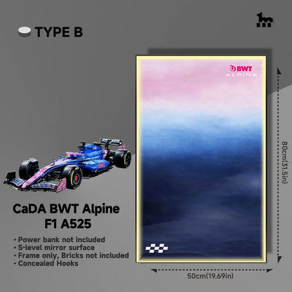 CaDA BWT Alpine F1 A525 Car display Frame And LEGO Set