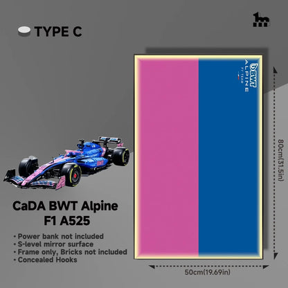 CaDA BWT Alpine F1 A525 Car display Frame And LEGO Set