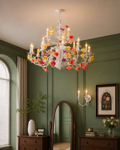 Grand Bloom French Floral Chandelier