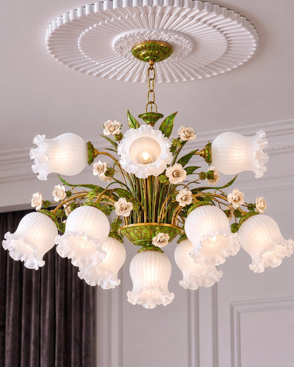 Royal Rose French Floral Chandelier