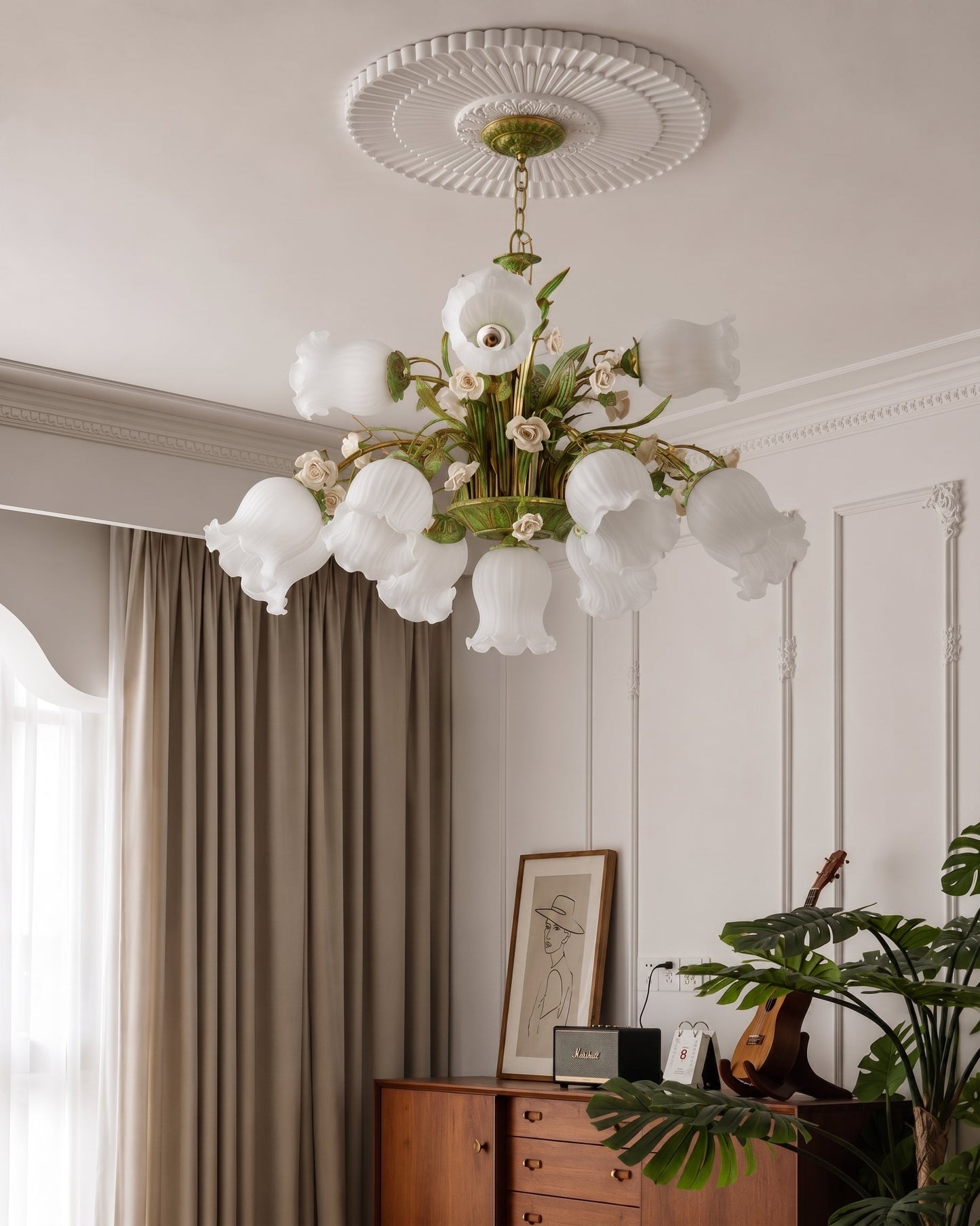 Royal Rose French Floral Chandelier