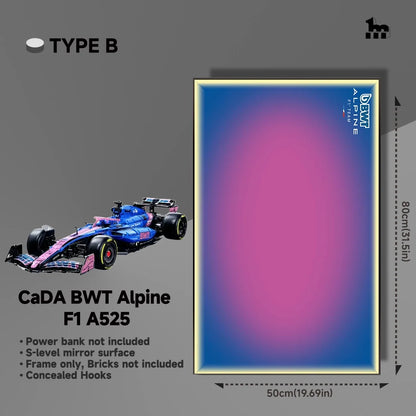 CaDA BWT Alpine F1 A525 Car display Frame And LEGO Set