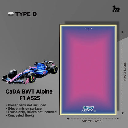 CaDA BWT Alpine F1 A525 Car display Frame And LEGO Set