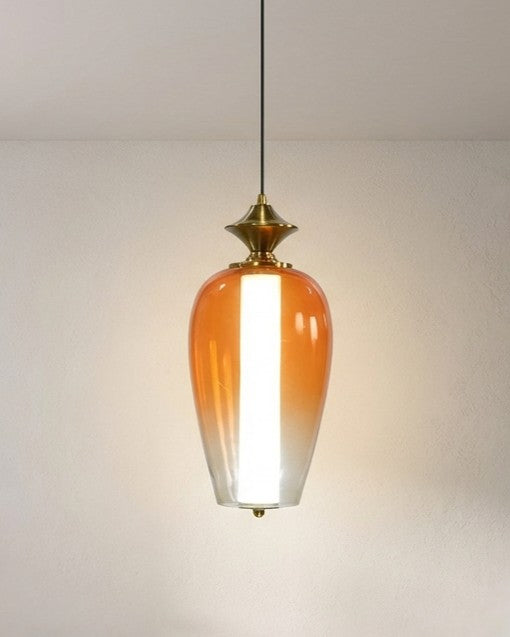 Clario Bloom Pendant Light - Amber