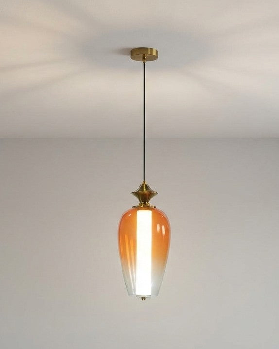 Clario Bloom Pendant Light - Amber