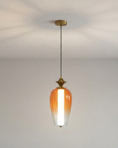 Clario Bloom Pendant Light - Amber