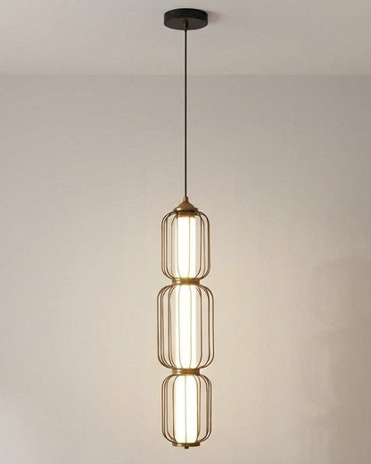 Vertique Cage Column Pendant Light