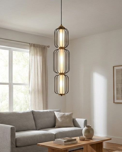 Vertique Cage Column Pendant Light