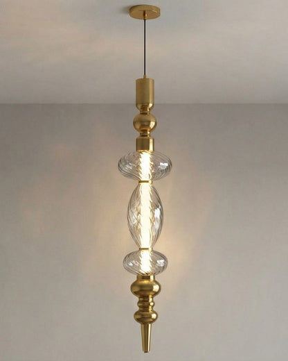 Lumivault Regal Drop Pendant Light - Smoke