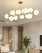 Liner Globe Bar Chandelier - White
