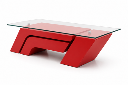 F1 Modern Glass Coffee Table